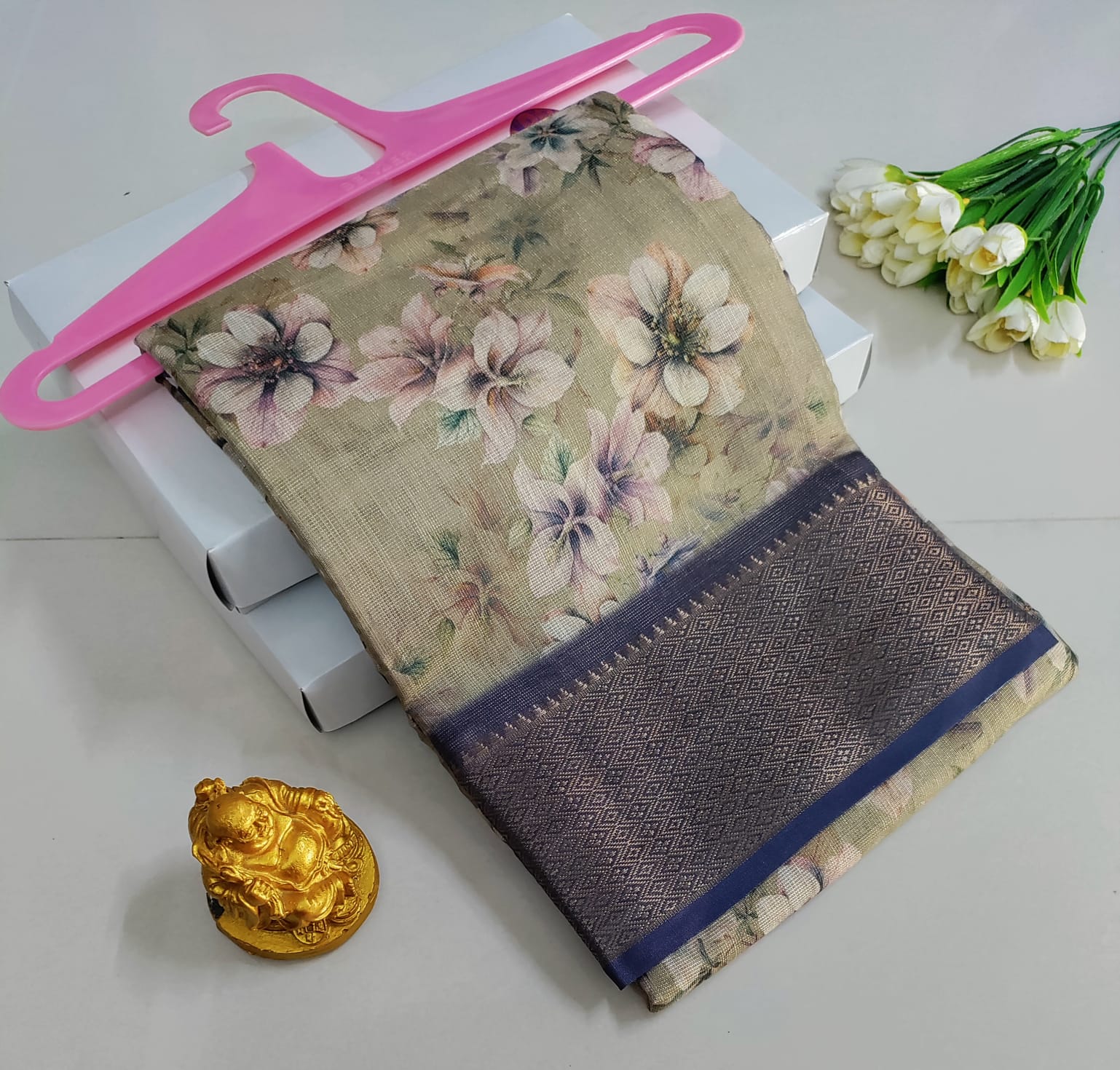 Printed Premium Cotton Glow Saree