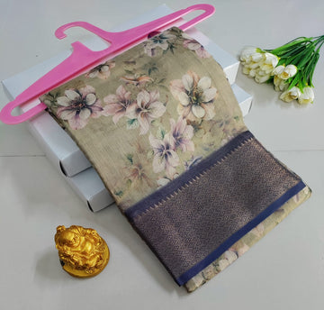 Printed Premium Cotton Glow Saree