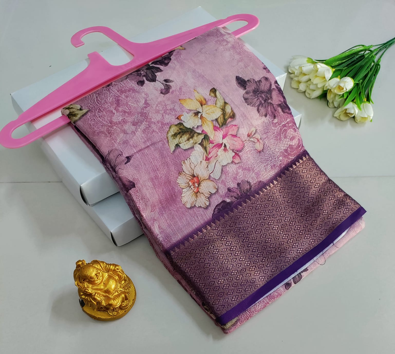 Printed Premium Cotton Glow Saree