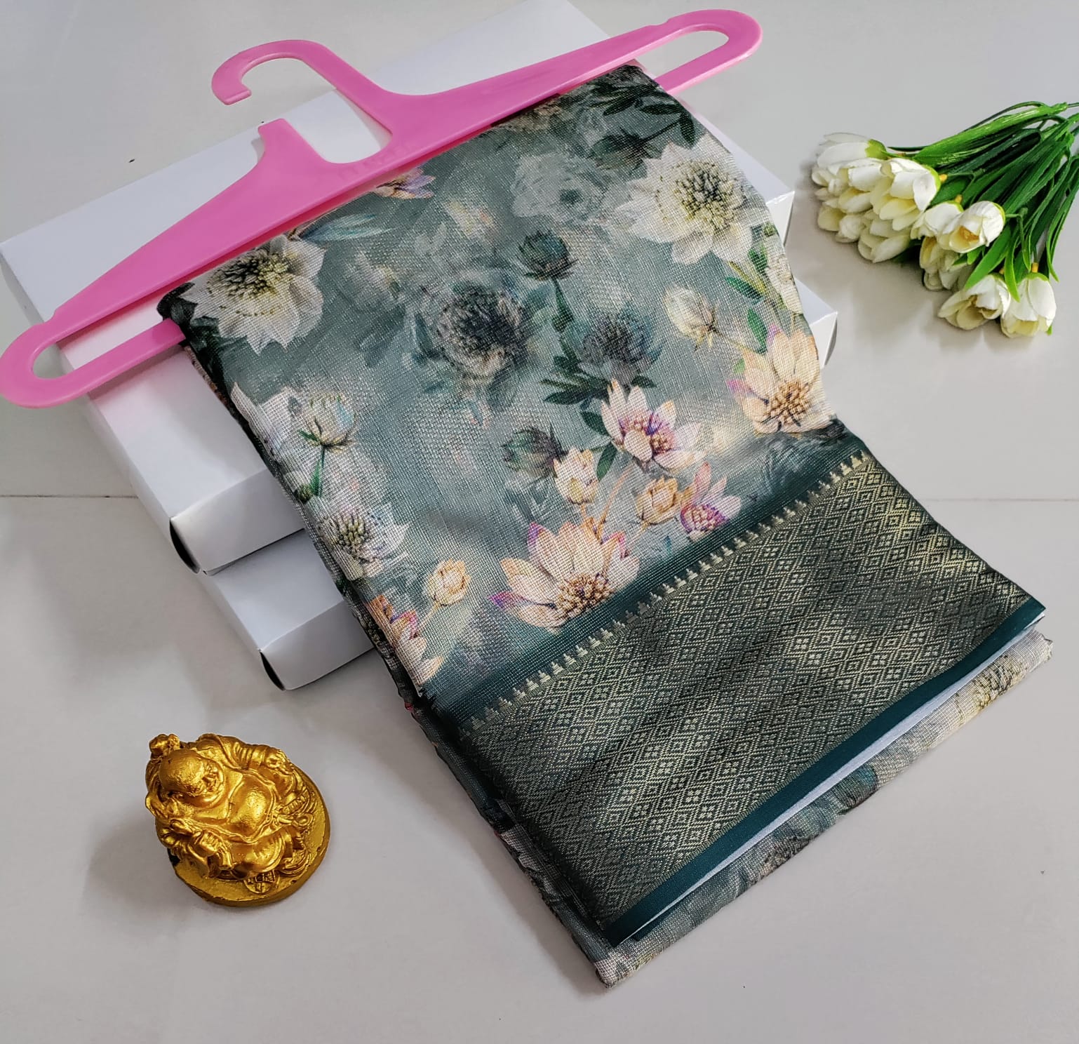 Printed Premium Cotton Glow Saree