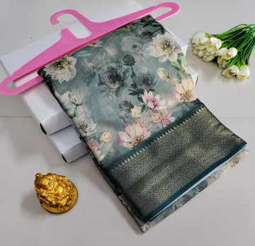 Printed Premium Cotton Glow Saree