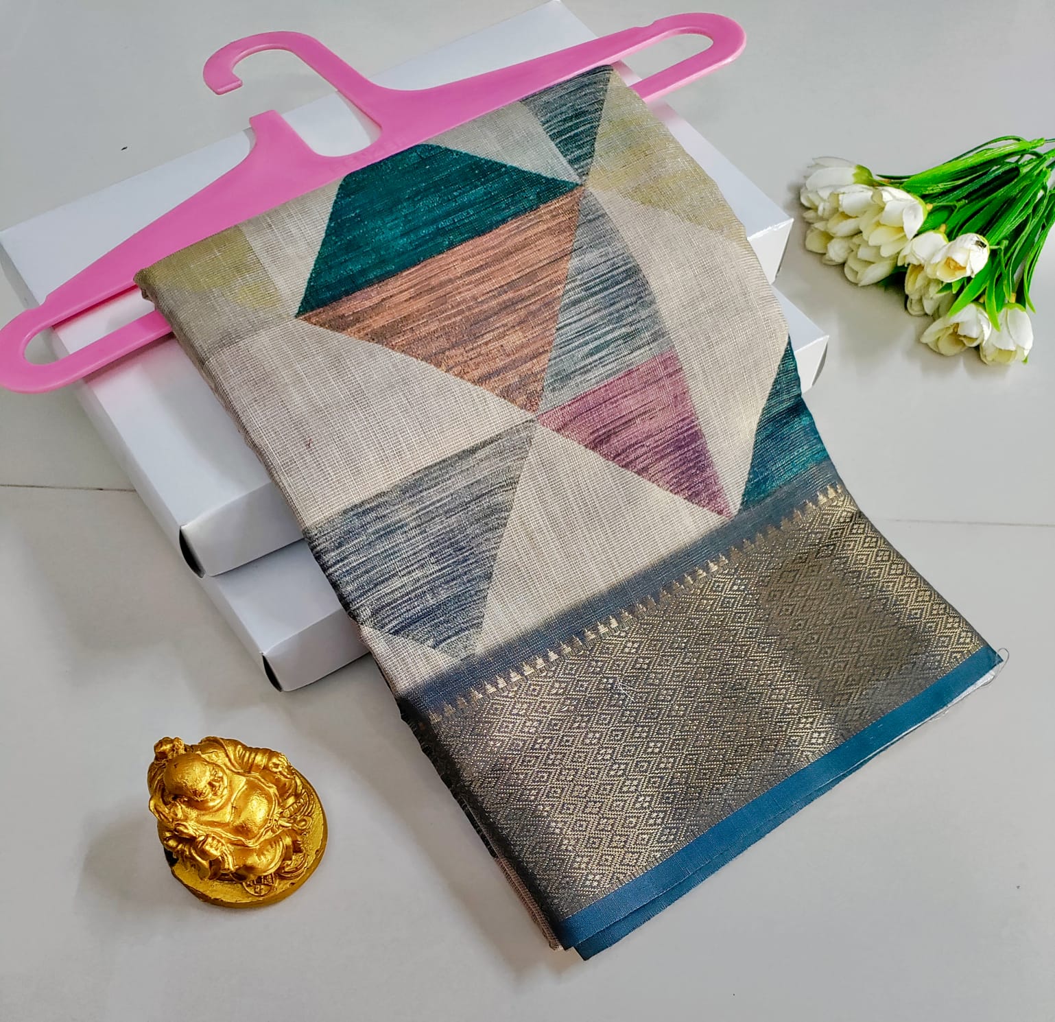 Printed Premium Cotton Glow Saree