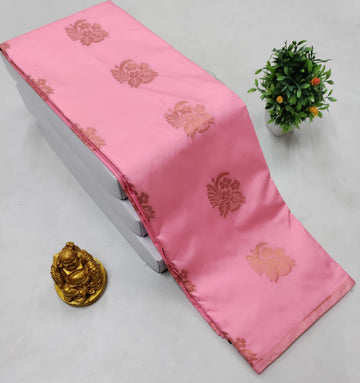 Baby Pink Soft Silk Saree
