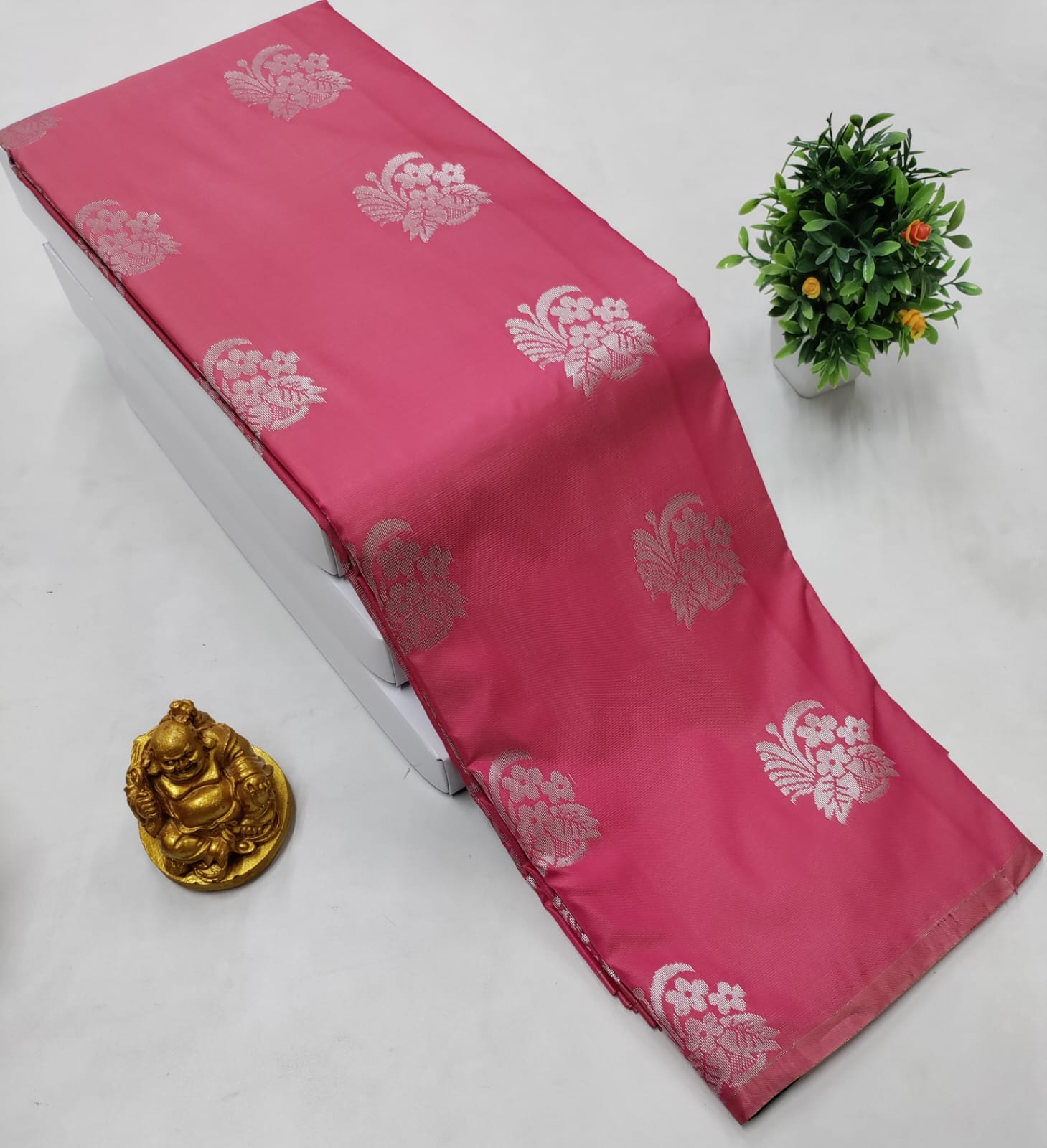 Pink Soft Silk Saree