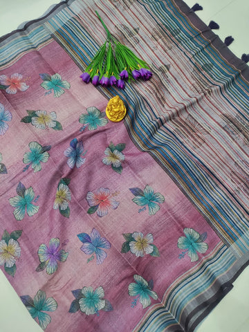 Premium Fancy Digital Floral Saree