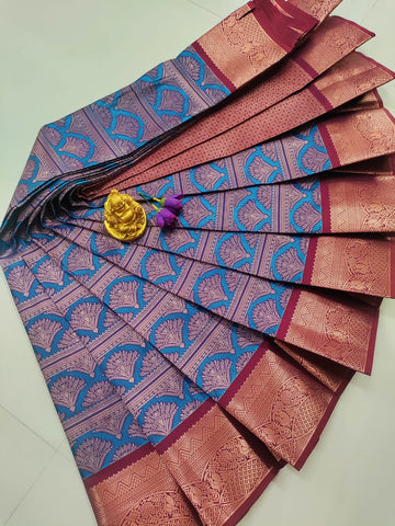 Premium Wedding Kanjivaram Soft Silk Saree