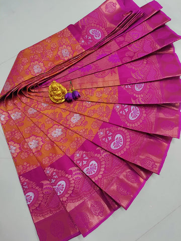 Premium Wedding Kanjivaram Soft Silk Saree
