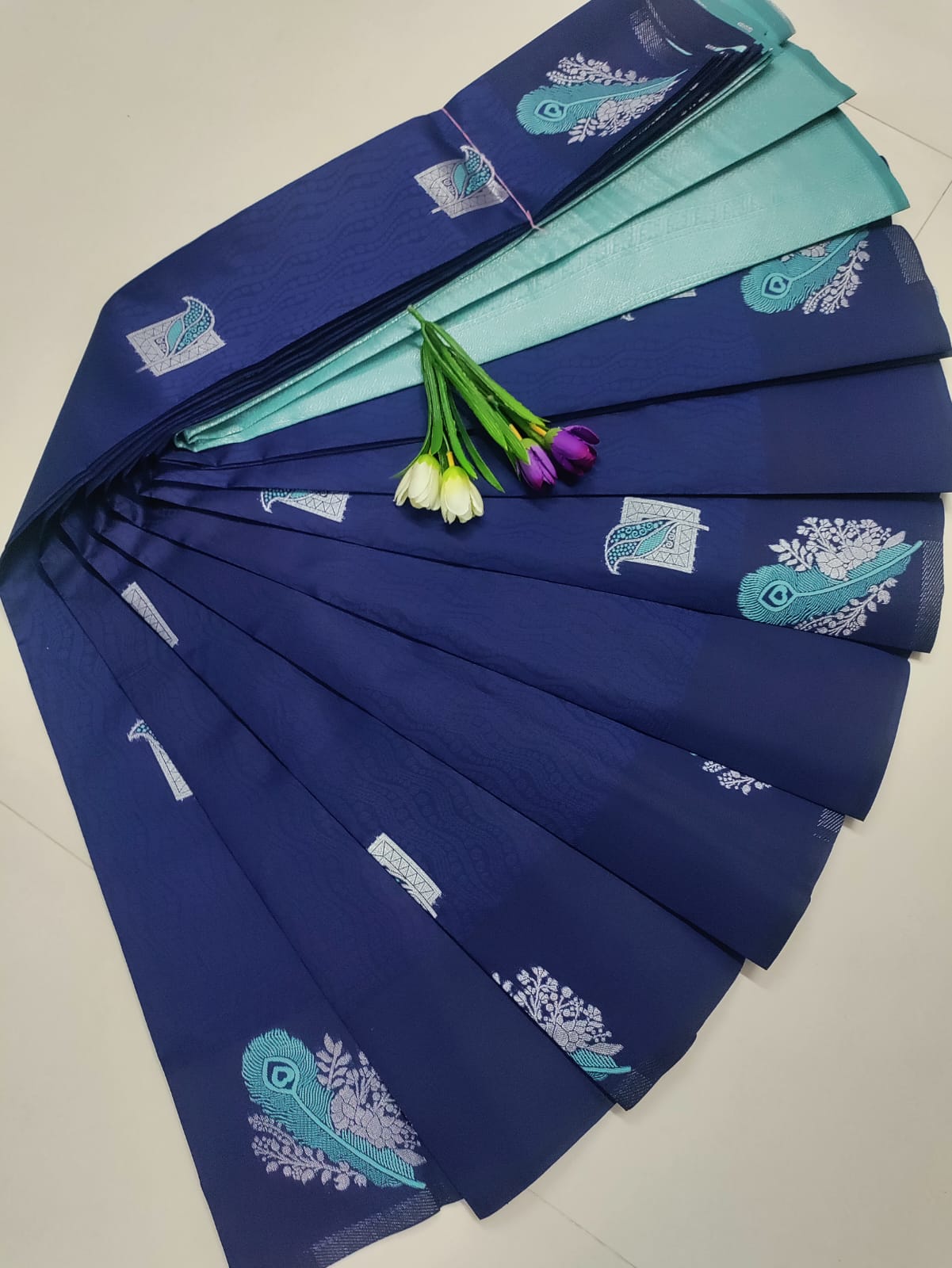 Blue Soft Silk Saree