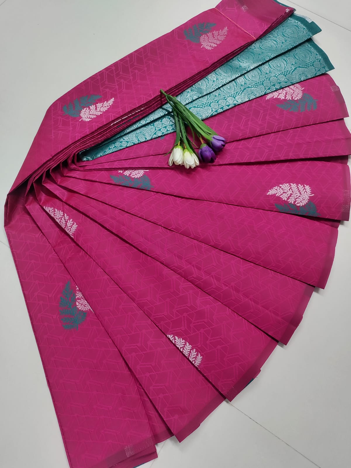 Pink Soft Silk Saree