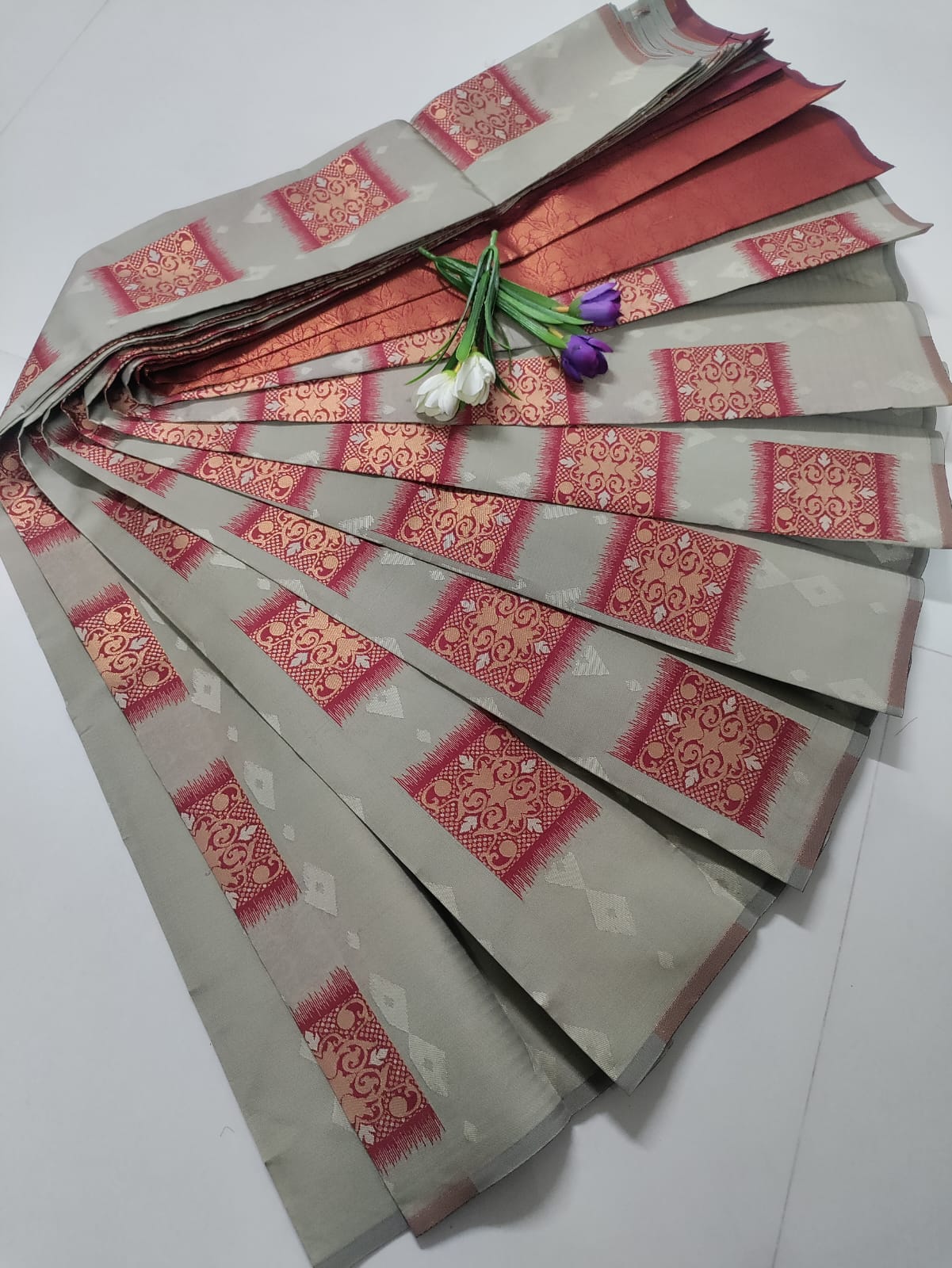 Half White Soft Silk Saree