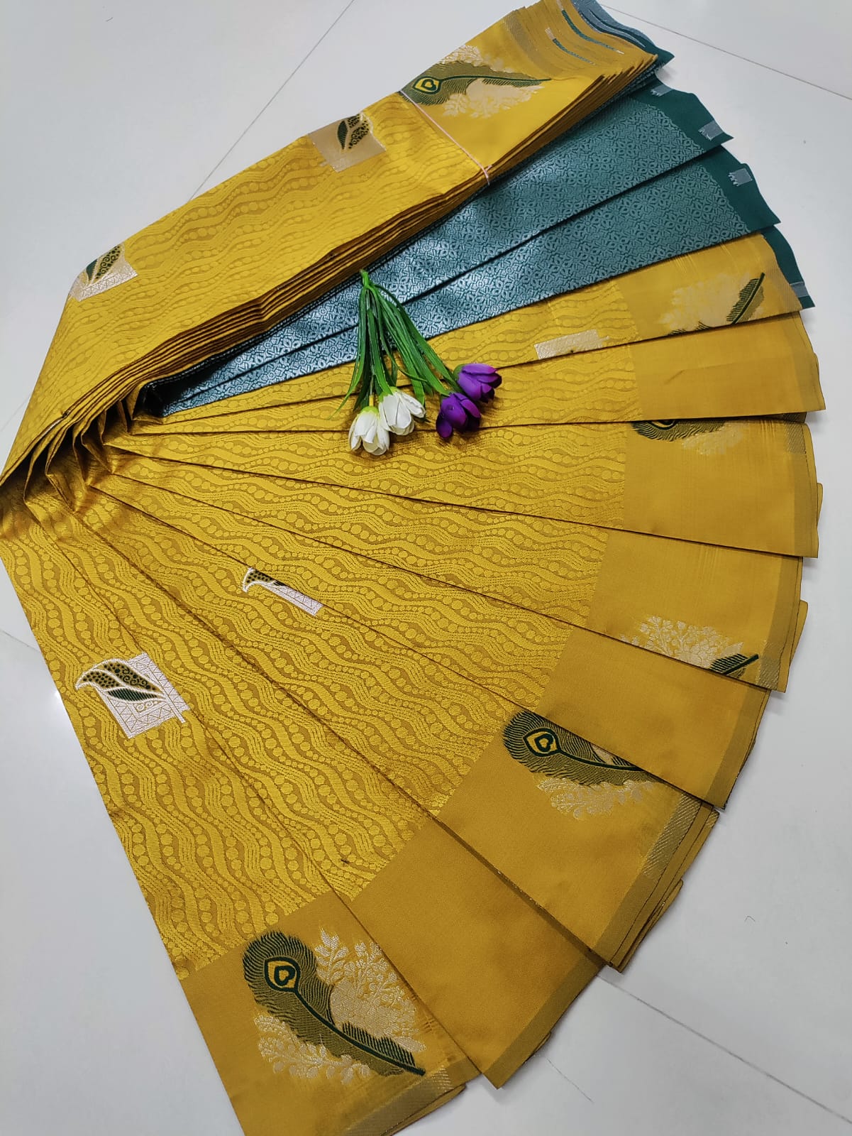 Golden Shade Soft Silk Saree