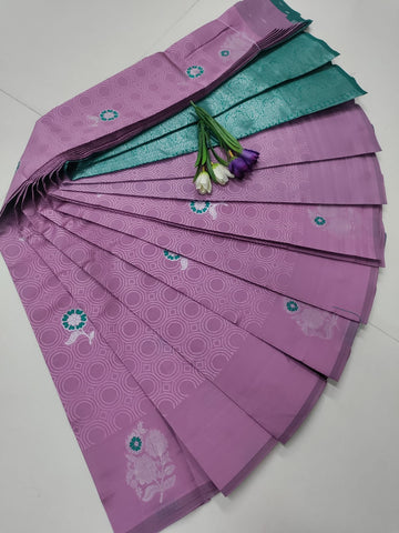 Light Pink Soft Silk Saree