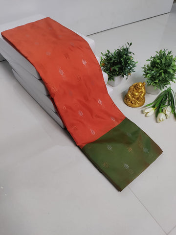 ORANGE SOFT SILK SAREE