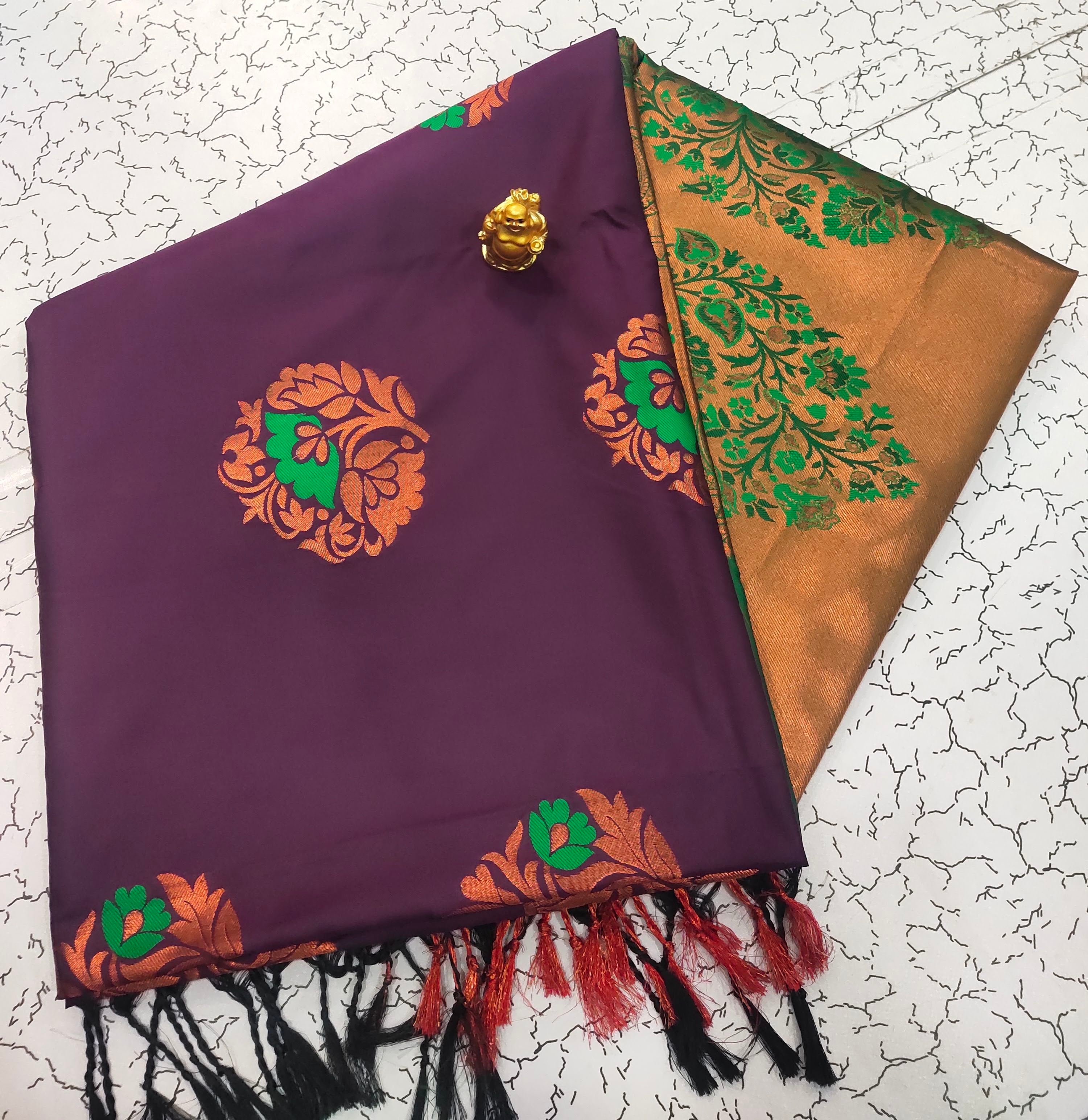 Nagapalam Meena Butta Soft Silk Saree