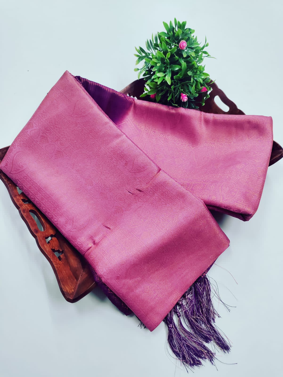 Dual Elegance – Softy Silk Saree