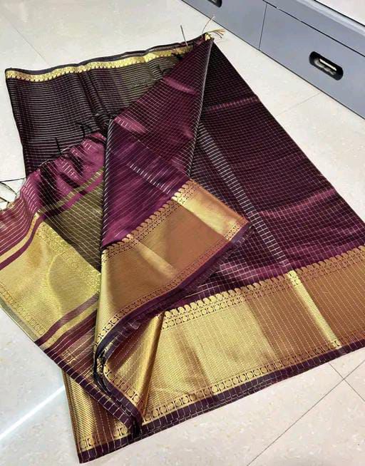 Elegant Tradition – Kattan Silk Saree (Maroon Colour)