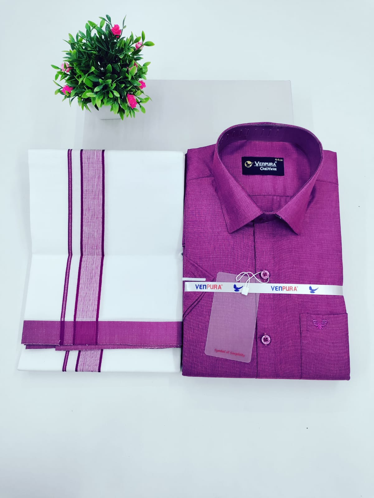Classic Cotton Dhoti Set