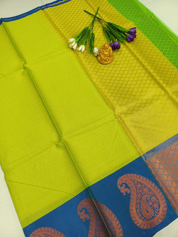 Lime GREEN– Fancy Silk Saree