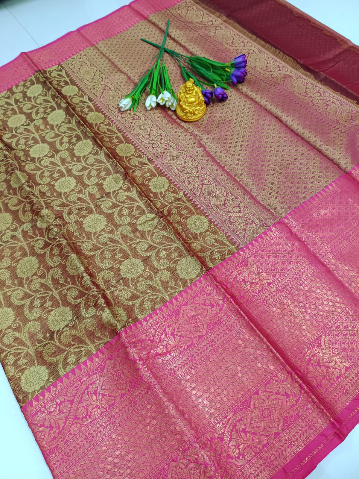 Maroon  – Fancy Silk Saree