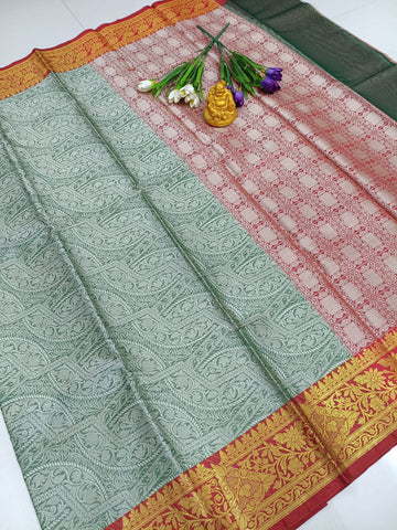 Bottle Green – Fancy Silk Saree