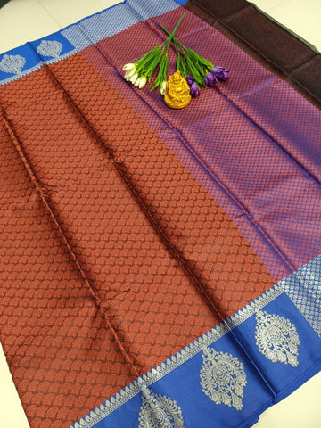Maroon Elegance – Fancy Silk Saree