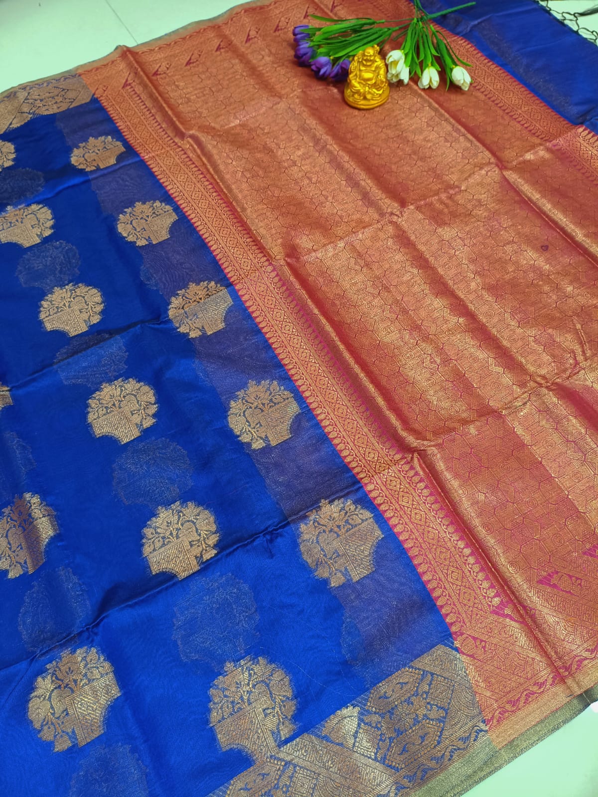 Royal Blue  – Fancy Silk Saree