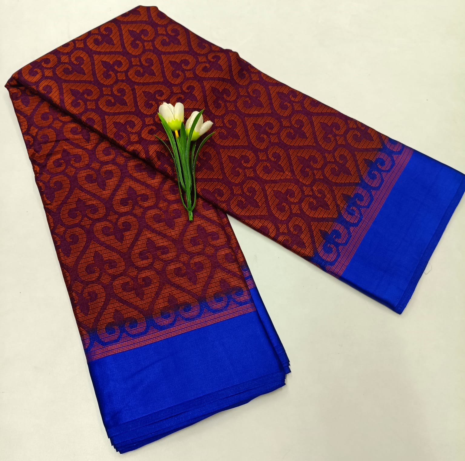 Royal Maroon Fancy Silk Saree