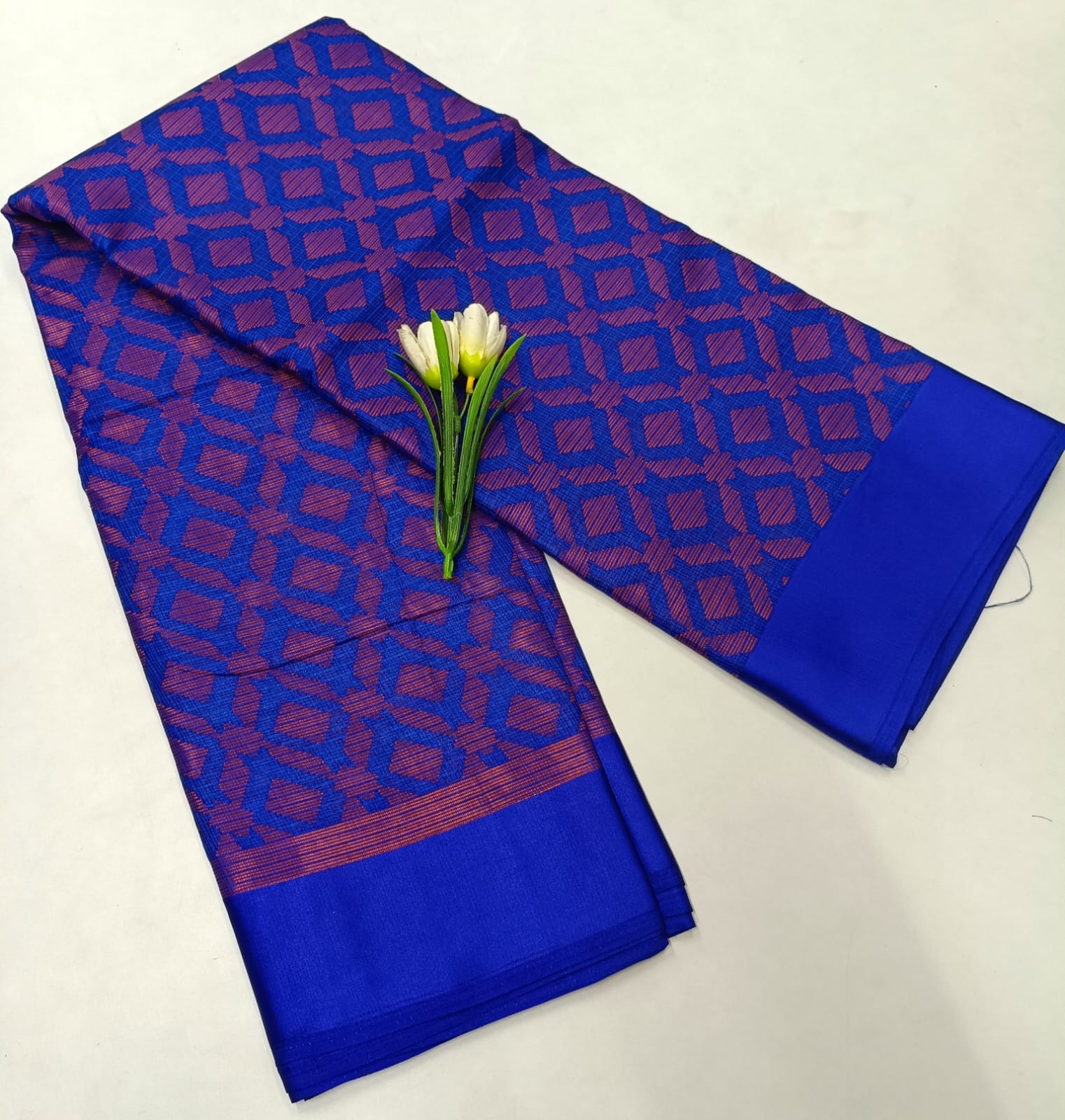 Royal Blue Elegant Fancy Silk Saree