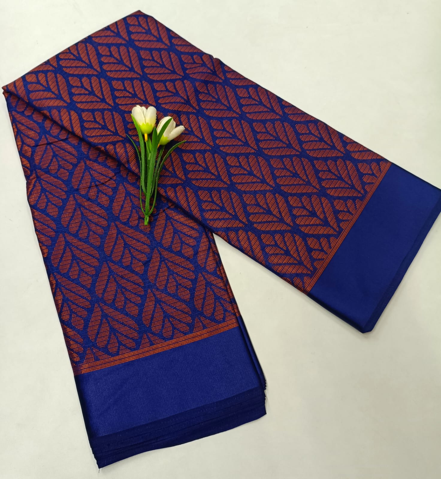 Classic Blue Fancy Silk Saree