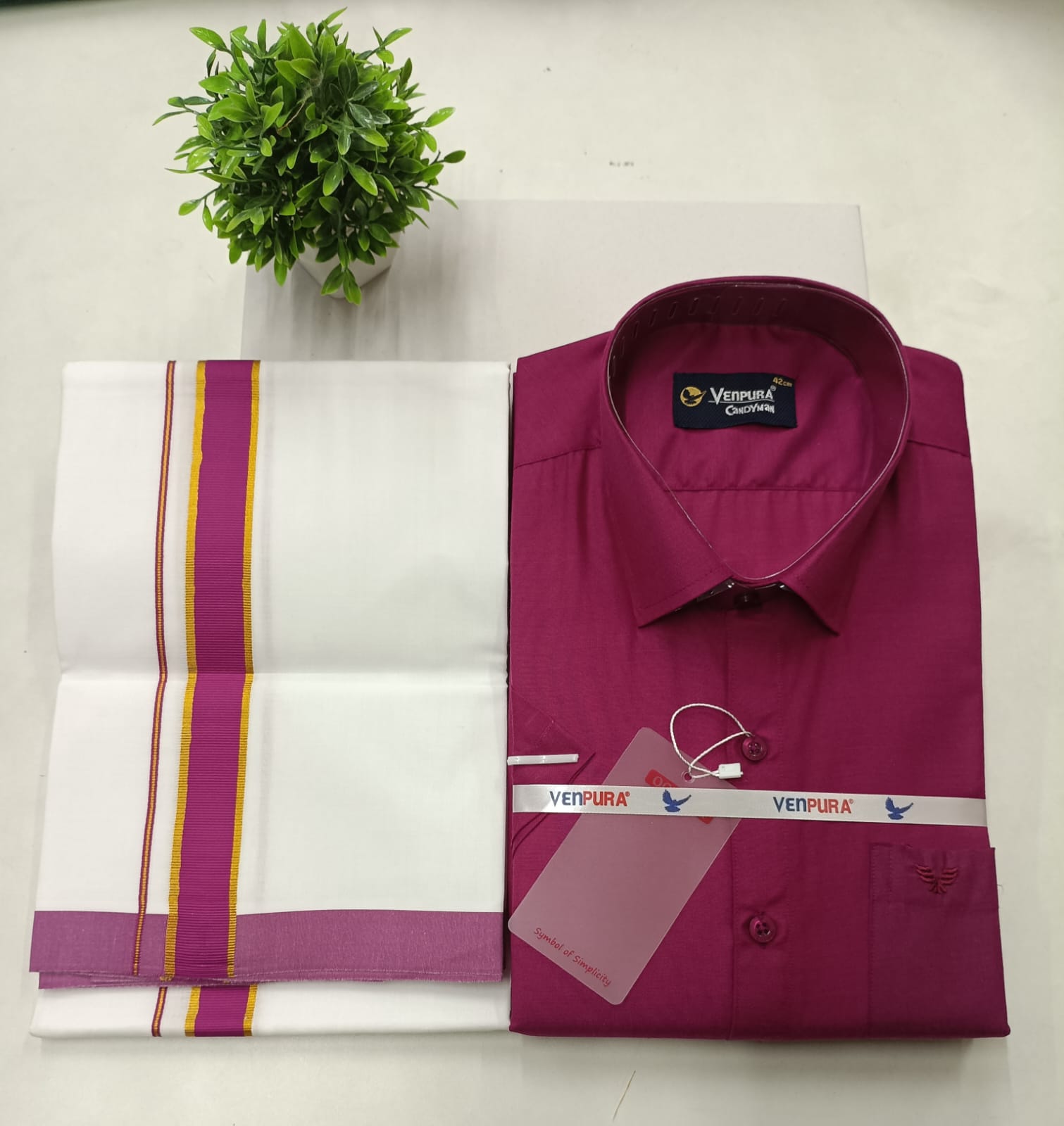 Classic Cotton Dhoti Set