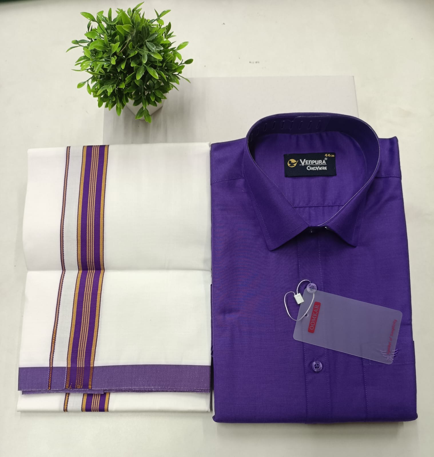 Classic Cotton Dhoti Set