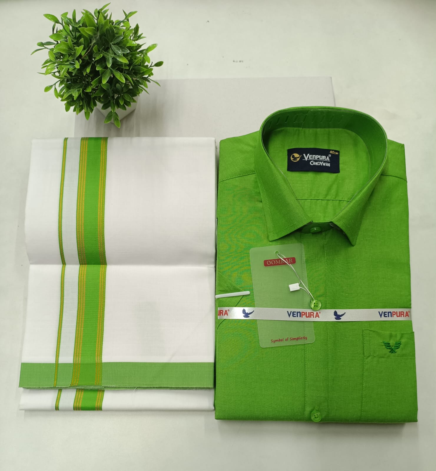 Classic Cotton Dhoti Set