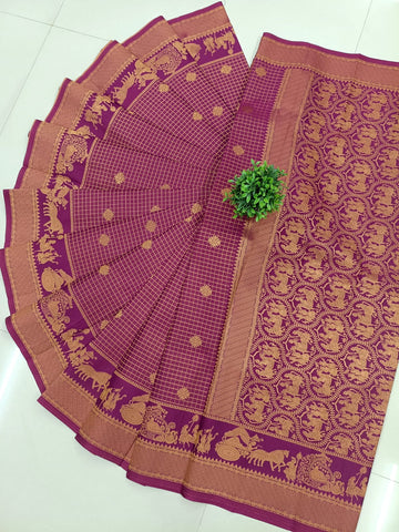 Pallakku Zari Soft Silk Saree