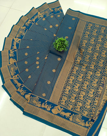 Pallakku Zari Soft Silk Saree
