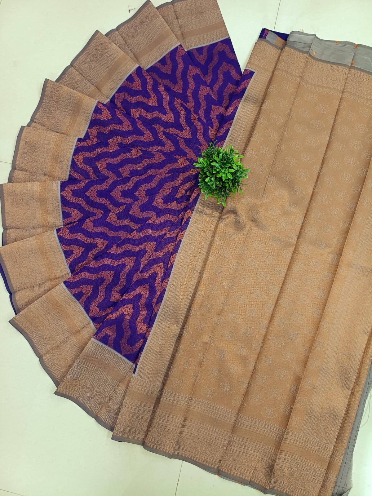 SAMRUTHI Soft Silk Saree – Violet