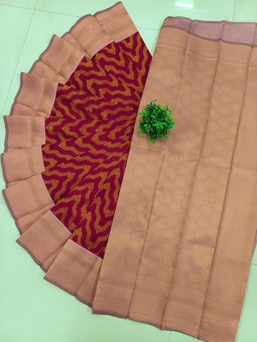 SAMRUTHI Soft Silk Saree – Merron