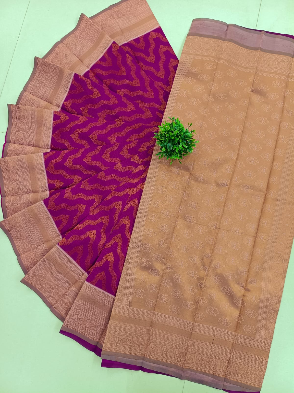 SAMRUTHI Soft Silk Saree – Purple