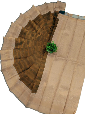 SAMRUTHI Soft Silk Saree – Bottle Green