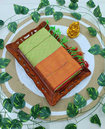 Kanjivaram Embossed Soft Silk Saree