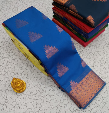 Dark Ananda Silk Cotton Saree