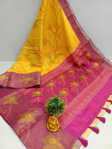 Lilly Crushed Silk Saree