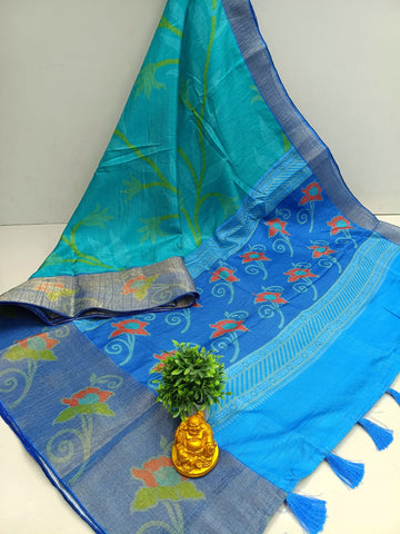 Lilly Crushed Silk Saree