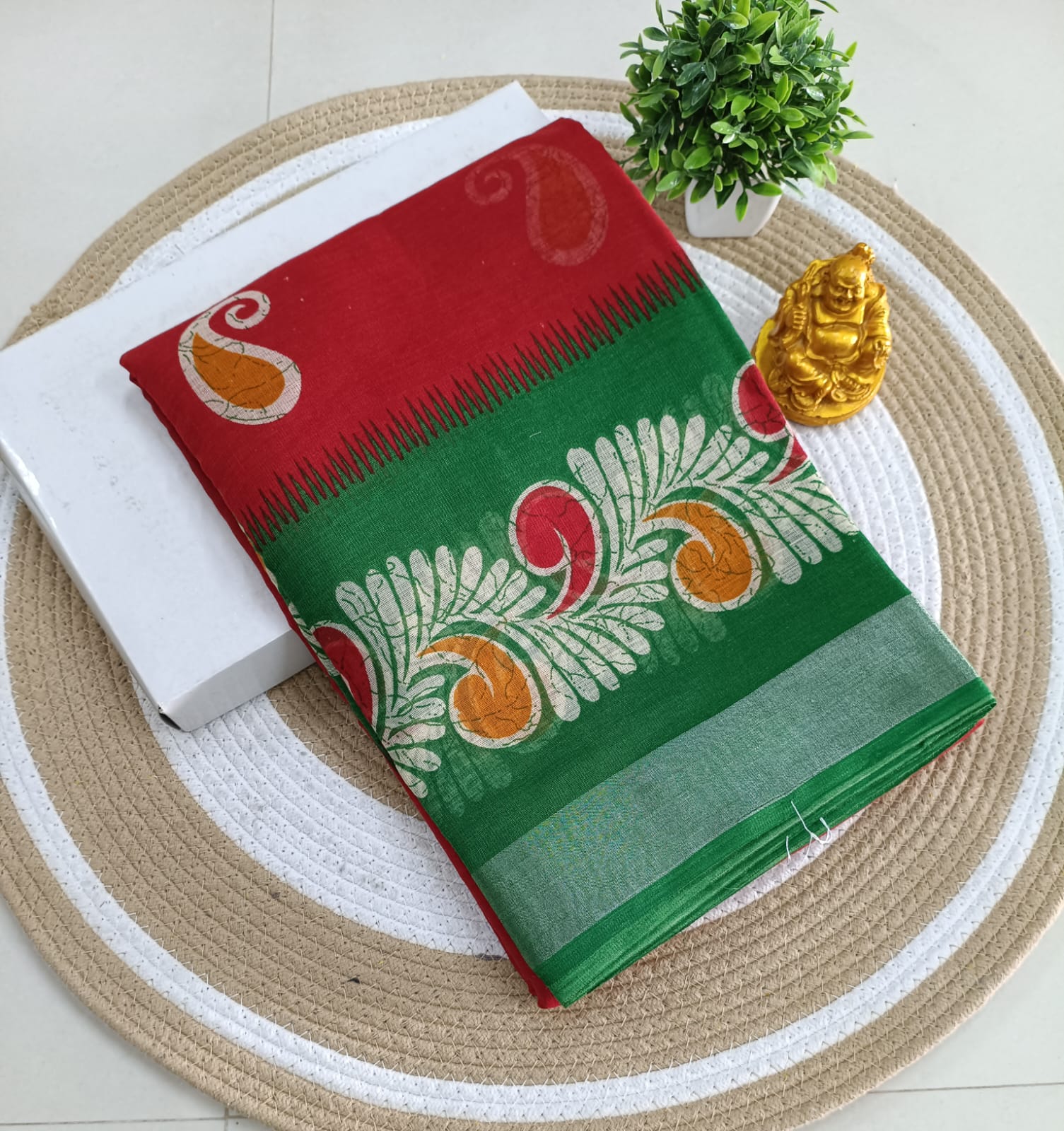 Premium Linen Cotton Saree