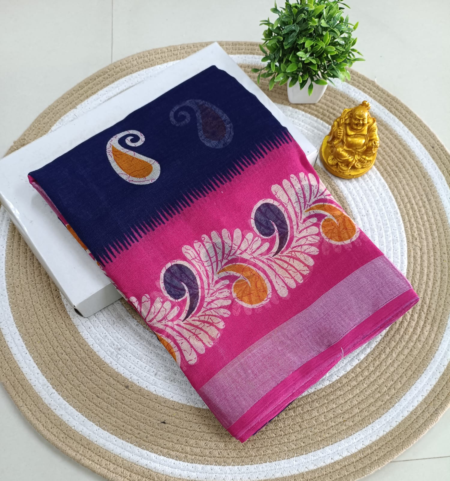 Premium Linen Cotton Saree