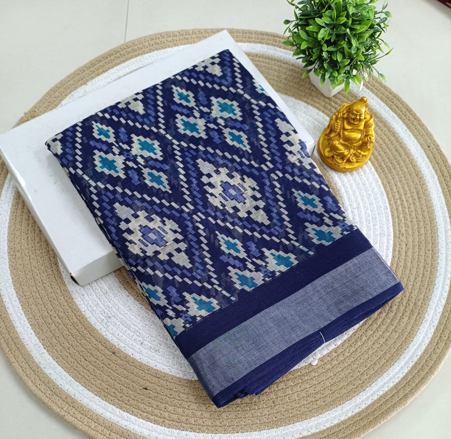 Premium Linen Cotton Saree