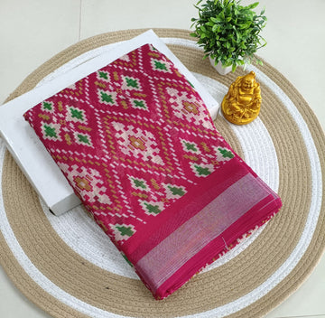 Premium Linen Cotton Saree