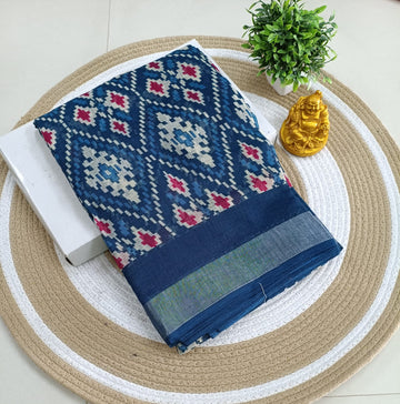 Premium Linen Cotton Saree