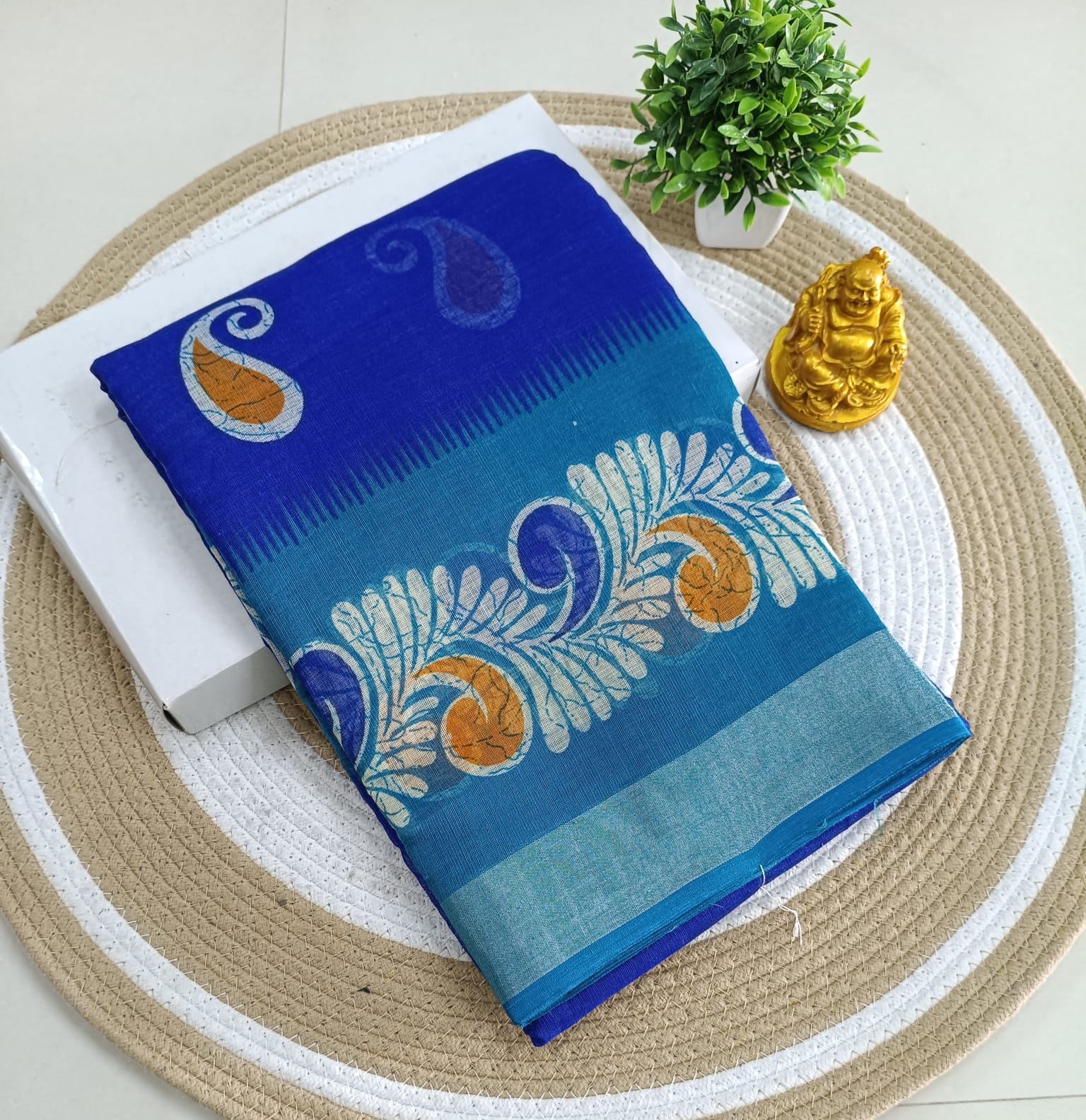 Premium Linen Cotton Saree
