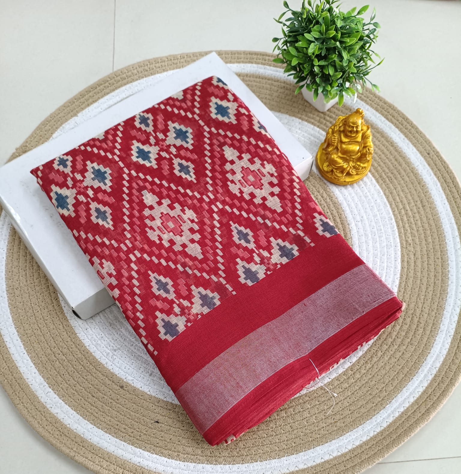 Premium Linen Cotton Saree