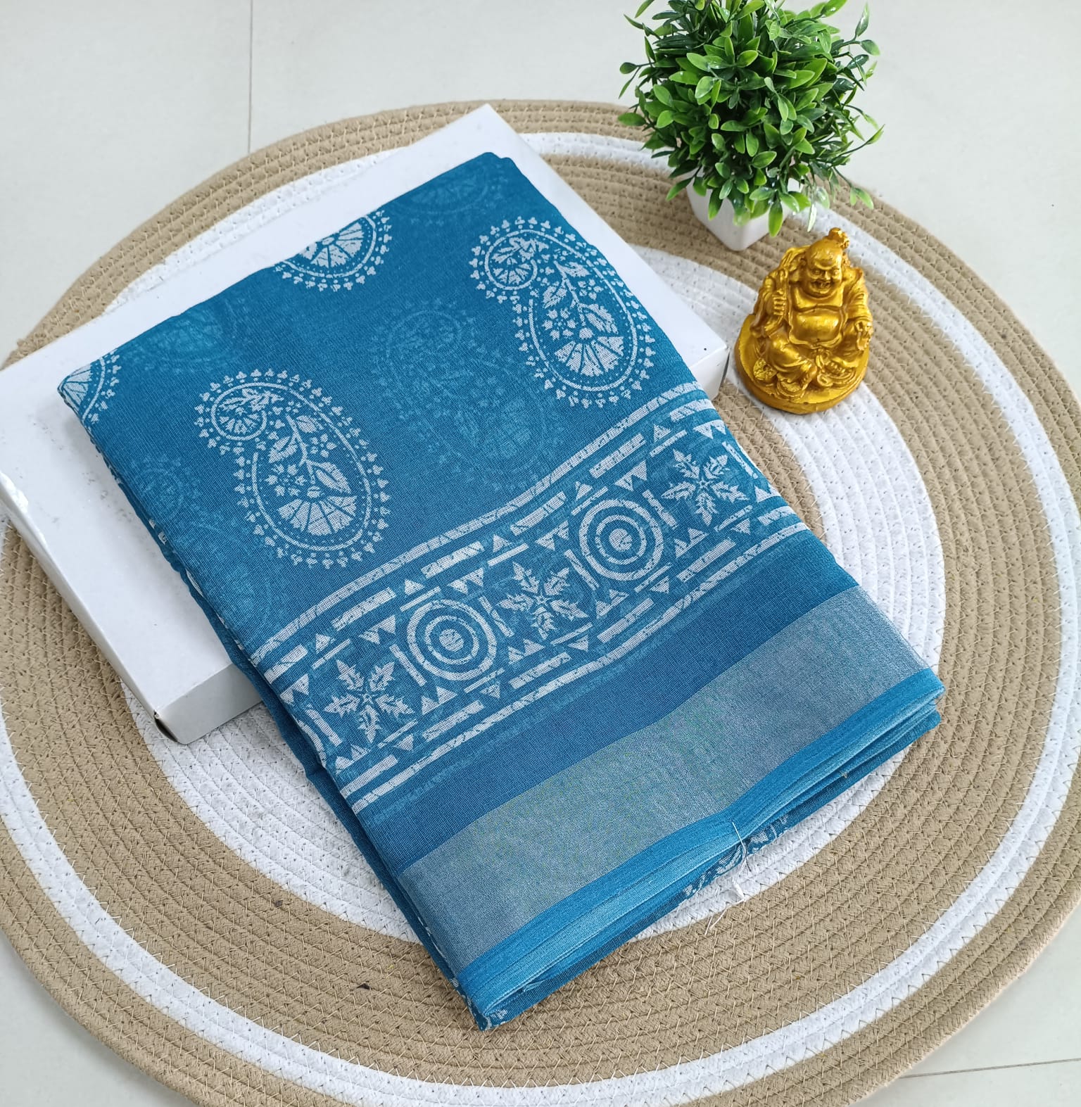 Premium Linen Cotton Saree